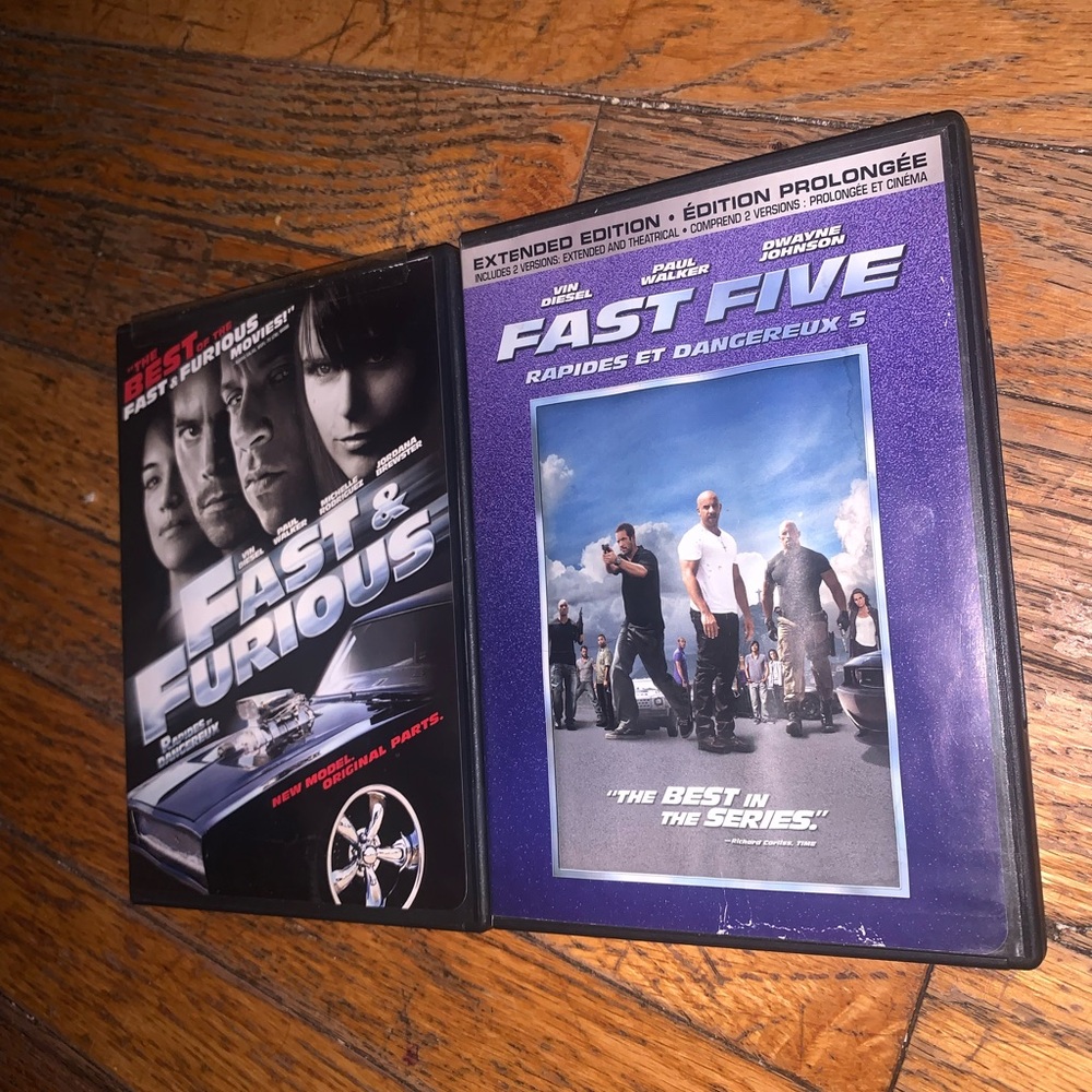 Fast & Furious and Fast Five DVD Set